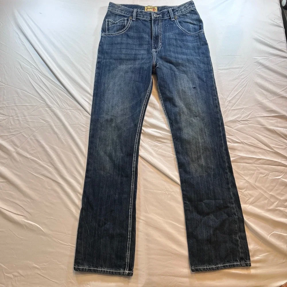 Wrangler 20X Competition Boys Jeans 16 Regular Dark Wash Straight Leg 1042BWXCL